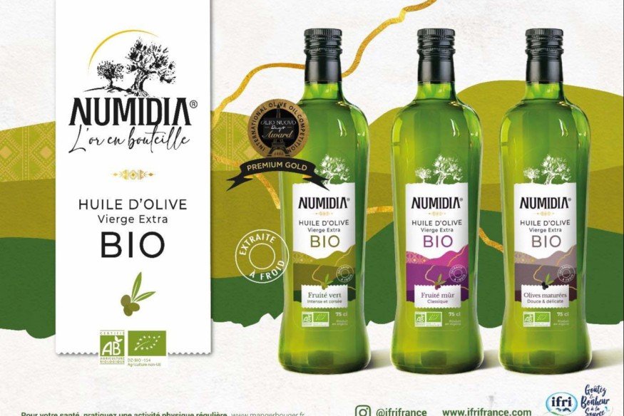 Ifri lance à l’international sa marque de l'huile d’olive bio Numidia